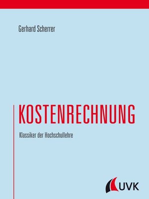 cover image of Kostenrechnung